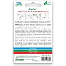 Prime Stopever Well Tooth Arayüz Fırçası – 40 Adet | Naneli Ferahlık & Seyahat Çantası Hediyeli