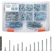 Prime Hobi-3 Matkap Uçlu Akıllı Vida Seti 435 Parça 14 Çeşit Organizer Takım Çantalı