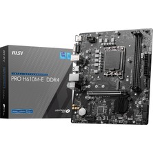Store Pro H610M-E Ddr4 Intel H610 Soket 1700 Ddr4 3200MHZ Matx Gaming (Oyuncu) Anakart