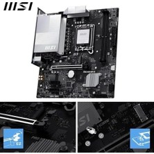 Prime Msı Pro H810M-B Soket 1851 Ddr5 6500 Mhz(Oc) 1xm.2 USB 10GBPS HDMI Dp 2.5g Lan Matx