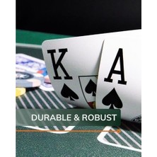 Prime Bullets Playing, 2 x 54 Plastik Poker Kartı, Ikili Paket, 2 Köşe Işareti, Jumbo Endeksi, Su Geçirmez, Oyun Kartları