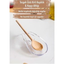 Prime Ews Akrilik Şeffaf Tezgah Üstü Kirli Kaşıklık & Kepçe Altlığı