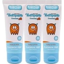 Prime Babyton Doğal Hindistan Cevizi Diş Macunu 3'lü Set 50 gr
