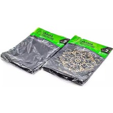 Prime Baskılı Mini Blok Poşet Torba - No: 2-25X37 Cm. - Siyah - 100 Adetlik 1 Paket