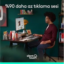 Prime M650 Kablosuz Mouse, Küçük ve Orta Boy Sağ El Için, 4000 Dpı, Sessiz, Bluetooth, Logi Bolt USB Alıcı, 24 Ay Pil Ömrü, Siyah