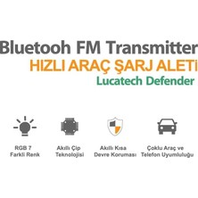 Prime USB + Hafıza Kart Uyumlu Fm Transmitter - Araç Şarjı ve Bluetooth Kiti