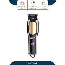Sınbo SHC-1903 T-Bıçaklı Saç Sakal Kesme Makinesi, USB Şarjlı, LCD Ekranlı, 1-2-3 mm Taraklı, Kablosuz Ense ve Sakal Düzeltici
