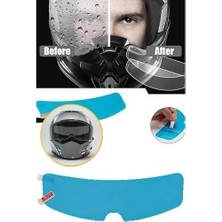 Sis ve Yağmur Için Motosiklet Kaskı Buğu Önleyici Film, Şeffaf ve Su Geçirmez, Kolay Uygulama, Kask Kalkanı Koruyucu, Yüksek Görüş Netliği, Dayanıklı ve Uzun Ömürlü Tasarım