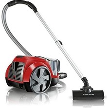 Pika Kırmızı Toz Hazneli Elektrikli Süpürge, 250 W, 2.5 L Hazne, Hepa 13 Filtre, Kırmızı