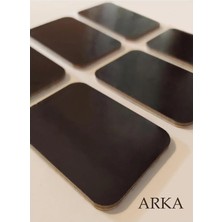 4 Lü Simli Yılbaşı Magnet Baba Kardan Adam Hediye Magnet (5,5 x 11 Cm)