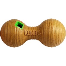 Karok Ticaret Kong Treat Dispenser Bambu Besleyici Dambıl Köpek Oyuncağı, Medium, Taba