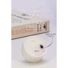 Karok Ticaret 24 Adet LED Mum Tealight Mini Dumansız Pilli Alevli Dekoratif Yapay Mum Işıldak Beyaz 1036-2
