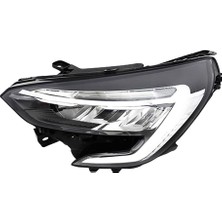 Prime Far Sol Motorlu LED Siyah Çıtalı Renault Clio V Hatcback 20-23 Model Ballast Beyin Dahil - Ayf 202349