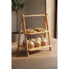 Store Bambu 2 Katlı Çok Amaçlı Standlı Organizer Mutfak Düzenleyici Kahverengi - G/2 C1-1-289