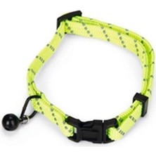 Prime Kedi Boyun Tasması, Zilli, Sarı, 24,5-33CM