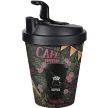 Store Titiz Motto Termo Bardak (400 Ml) - Çift Katmanlı Isı Koruyucu ve Sızdırmaz Kapaklı Kahve Bardağı