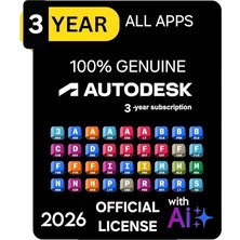 Autodesk Apps Collection 2026  (Windows/mac) - 1 Cihaz 3 Yıl