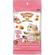 Prime Yummıe Bıtes Yumuşak Çığnenebılır Kedı Ödülü Tavuk ve Çızgılı Orkınos Aromalı