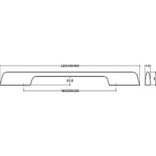 Prime Altın Rengi 320 mm Modern Kulp