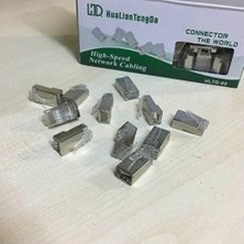 Prime Rj 45 Metal Jak Konnektör 8P8C 100 Adet Metal Cat6 Uç