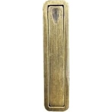 Prime Zxx 980 Sürme Kapı Alından Çekilen Gömme Kulp 32 mm Antik Sarı Renk 10 x 2.5 cm