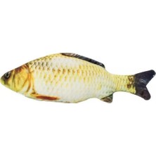 Prime Tineke Peluş Kedi Oyuncağı Balık Kedi Nanesi Otlu Çıngıraklı 1 Adet Sazan