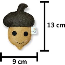 Prime Dino Meşe Palamudu 11 cm Catnip + Kedi Zili