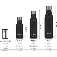 Les Artistes Paris A-6522 Bottle Up Içecek Şişesi, Paslanmaz Çelik, 500 Mililitre, Blanc Et Vert