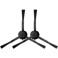 Mija Süpürge Siyah Yan Fırça 1c, Mop 2 Pro+, Mop 2, S10, X10, X20, F9 D9,Z10 Pro, L10 Pro ile Uyumlu 2 Adet