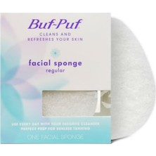 Buf-Puf Dermatolog Tarafından Geliştirilen Düzenli Yüz Süngeri, Kırılmaya ve Siyah Noktalara Neden Olan Derin Kirleri ve Makyajı Giderir, Yeniden Kullanılabilir, Peeling Yapan, Beyaz, 1 Adet