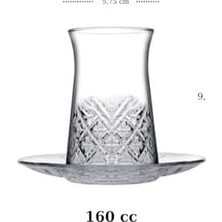 Prime Heybeli Model 18 Parça Çay Seti (Çay Bardağı Çay Tabağı Çerezlik)