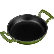 Prime Döküm Yuvarlak Sahan Döküm Demir Yekpare Çift Kulplu ÇAP(Ø)16CM. Yeşil