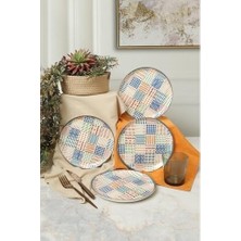 Prime Etnik Hitit Pasta Tabağı 20 cm 4 Adet 22552