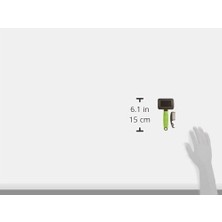 Prime Gro 5800 Ince Metal Dişli Kedi Tarağı, S, Green