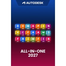 Autodesk Apps Collection 2027 Tüm Uygulamalar (Windows/mac) - 1 Kullanıcı 1 Yıl