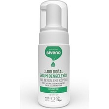 SIVENO%100 Doğal Yüz Temizleme Köpüğü Yağlı Ciltler Için Makyaj Siyah Nokta Sivilce Vegan 100 ml