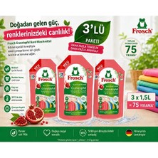 Frosch Granatapfel Nar Özlü Renkli Çamaşırlar Için Sıvı Çamaşır Deterjanı 1,5 L (25 Yıkama) x 3 Adet