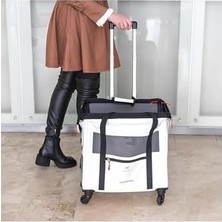Köpek Taşıyıcı Voyager, Kedi Taşıyıcı, Evcil Hayvan Taşıyıcı, Uzatılabilir Sap, Ayarlanabilir Kayışlar, Geniş Açıklık, Çıkarılabilir Tekerlekler, Eko-Deri, Maksimum 15 kg