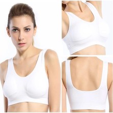 Munico Xl Beden Güzel Sırt Geni Desteksiz Spor Sütyeni ve Atlet Dolgun Gösteren Göğüs Dikleştiren