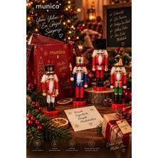 Munico 8 Adet Kurşun Asker Biblosu Askılı Yılbaşı Çam Ağacı Süsü Dekoratif Masa Üstü Noel Figür Seti