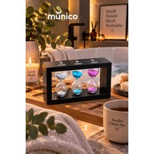 Munico 3 Farklı Süreli Kum Saati Seti 3 4 5 Dakika Masaüstü Zamanlayıcı Ders Çalışma Mutfak ve Oyun Için