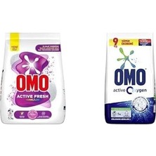 Karok Ticaret Fresh Renkliler Için 36 Yıkama Toz Deterjan (1 x 5500 G) ve Omo Oxygen Toz Çamaşır Deterjanı Beyazlar Için 9 kg