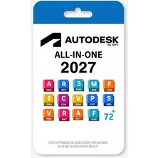 Autodesk Apps Collection 2027 (Pc Mac Uyumlu) 1 Cihaz 2 Yıl Mail Adresinize Tanımlanır