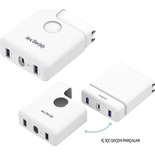 MacBook Uyumlu USB Çoklayıcı Usb-C Hub ve Şarj Adaptörü Silikon Koruyucu Kılıf | 87W ve 96W Usb-C Adaptör Uyumlu | MacBook Pro Usb-C Modeller