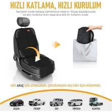 Karok Ticaret Oto Koltuk Koruyucu Kılıf, Çocuk Oto Koltuğu Için Koruyucu Örtü, Kalın Pedli Araba Araç Koltuk Minderi Su Geçirmez Evcil Hayvan, Kedi Köpek Araç Koltuğu Örtüsü, Siyah