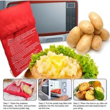 Munico Fırında Patates Torbası Tekrar Kullanılabilir Gıda Torbaları Mikrodalga Patates Torbası