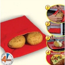 Munico Yıkanabilir Pişirici Çantası Haşlanmış Patates Mikrodalga Hızlı Patates Pişirme