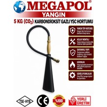 Megapol Yangın 5 kg Co2 Hortumu. Karbondioksit Hortumu. Co/2 Lansı . Yangın Tüpü Hortumu. Yangın Söndürme Lans