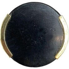 Karok Ticaret Çap 38MM Siyah/mat Sarı Düğme Kulp/doğal Taş