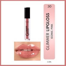 Cosmetics Glimmer Gloss Işıltılı Nemlendirici Dudak Parlatıcısı - 30 Pink (3 Paketi)